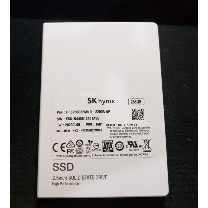 SK hynix SSD 250GB 2.5吋 SATA 3