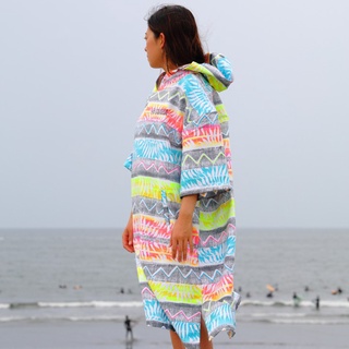 【日本衝浪品牌】 TAVARUA 速乾毛巾衣 毛巾衣 浴巾衣 沙灘巾 彩虹