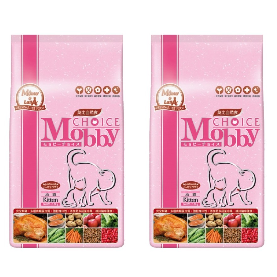 【狗狗巴士】Mobby 莫比自然食 幼母貓飼料 1.5kg  / 3kg.