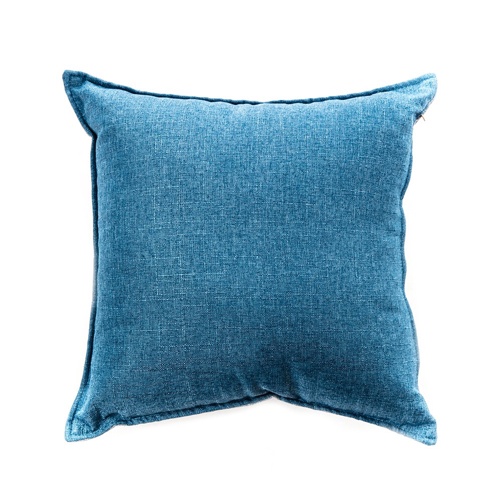 浮紋編織對色抱枕45x45cm藍