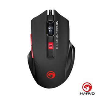 樂維 Marvo M201 電競滑鼠(黑)7色背光電競滑鼠