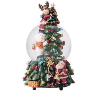 聖誕節 耶誕節 雪球 耶誕老人 MARK'S Snow Globe Music Box Tree 水晶 音樂球 耶誕樹