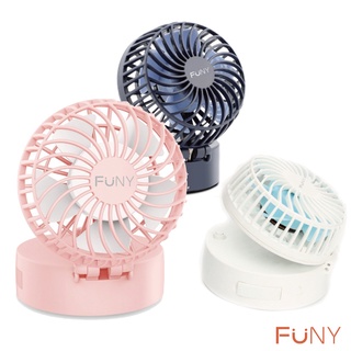 FUNY馬卡龍迷你風扇 三段風量 內藏化妝鏡功能
