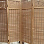 屏風，日式屏風,可折疊收納，不佔空間，竹製材質，品質優 寬度182公分高度172公分附腳架