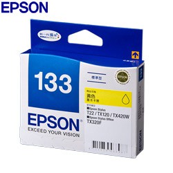 EPSON 133原廠墨水匣 T133450 (黃色)一次2盒促銷價