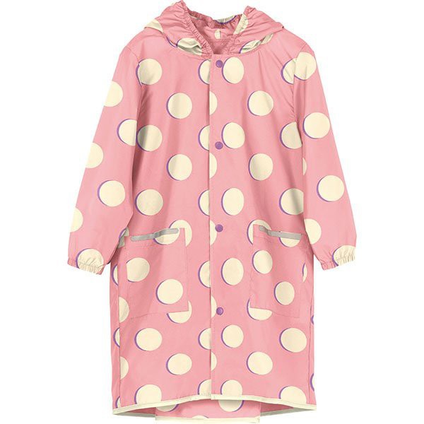 粉紅月M 空氣感兒童雨衣/防水外套 附收納袋（95-120cm）［日本WPC］現貨！