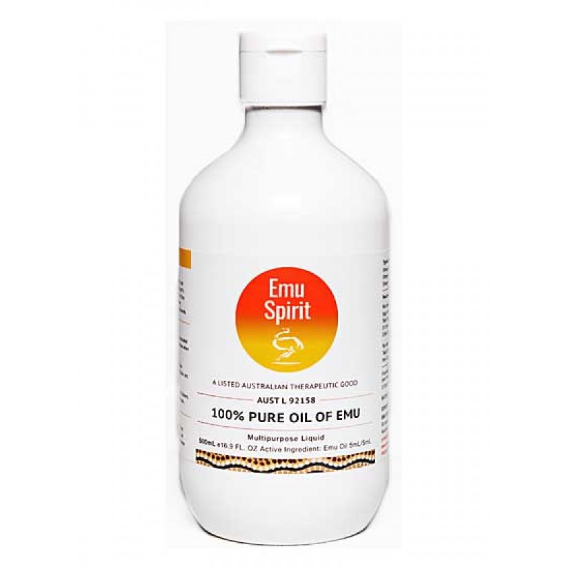 ＊╮e'Best╭＊澳洲 EMU Spirit 100% Pure Emu Oil 純鴯鶓油 500ml *極度乾燥*