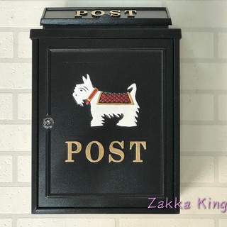 [HOME] 小狗信箱 POST 超取蝦皮限1件 鑄鋁信箱 大容量 加強塗裝型耐候性佳 可放4A雜誌類郵件 營業店面門口