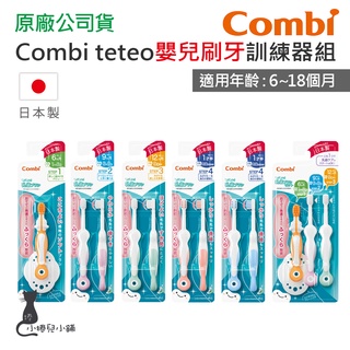 現貨 Combi teteo 嬰兒刷牙訓練器組｜日本製｜刷牙訓練器｜階段式刷牙｜幼兒牙刷｜原廠公司貨