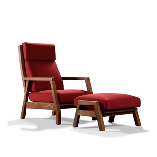 有情門紅色安居沙發主人椅單人沙發椅凳95成新