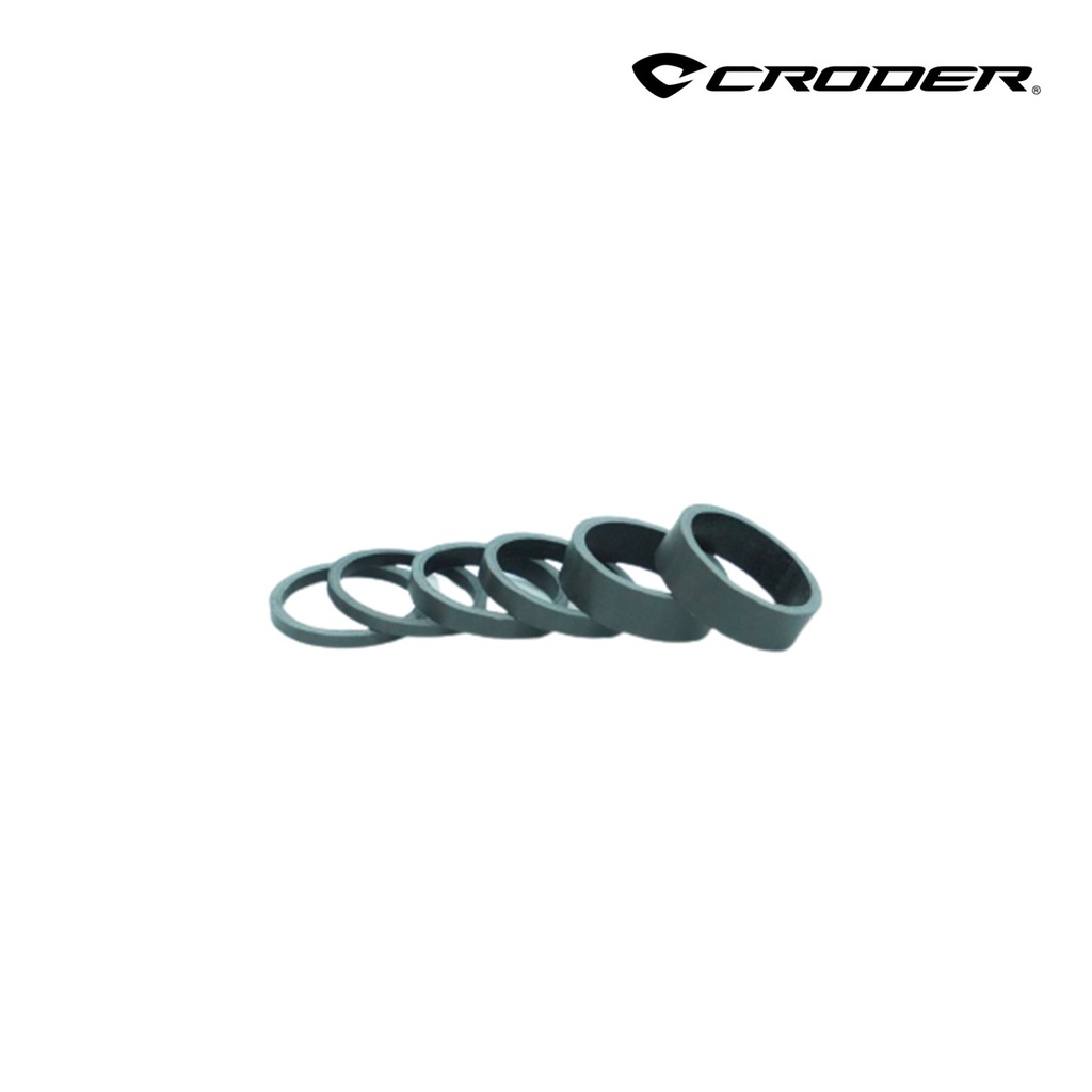 【CRODER】 Carbon Spacer 碳纖維頭碗墊圈 成對出售 3 / 5 / 10 mm