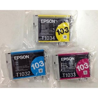 EPSON 103 原廠高容量墨水匣(三彩) T30/T40W/TX600FW/TX550W/TX610FW/T1100