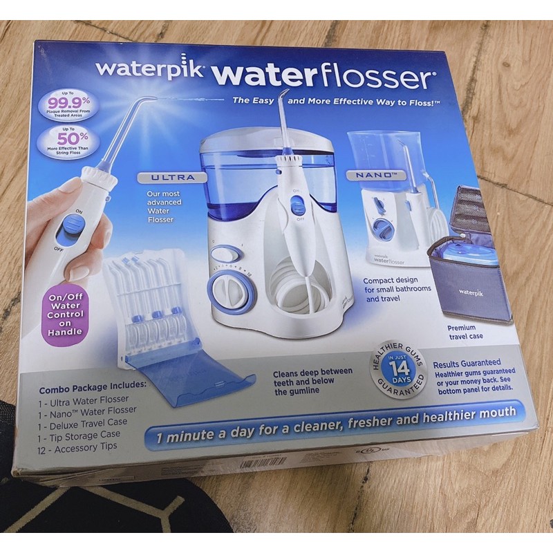 COSTCO好市多~WATERPIK COMBO 高效多功能沖牙機組WP130W+可攜式WP305W