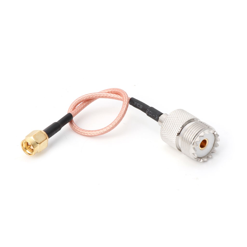 Koolrg316 電纜 UHF SO239 母頭 PL259 到 SMA 公頭插頭壓接適配器