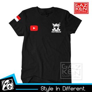 Frost Diamond T 恤 Youtuber Gamer Patch 印度尼西亞國旗 Youtube Distr
