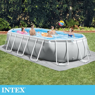 現貨【INTEX】長型框架速搭大型游泳池(附濾水泵)503x274x122cm(13365L)適用6歲+ 26795EH