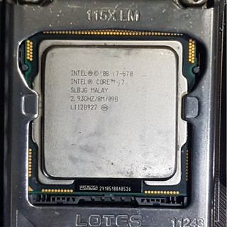 Core i7-870處理器+華碩 P7H55-M主機板+金士頓 8G 終保記憶體、附擋板與風扇