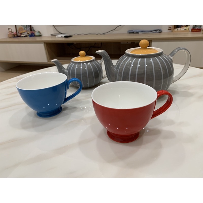 Whittard 英國 馬克杯 茶杯 素色杯 （藍、紅)