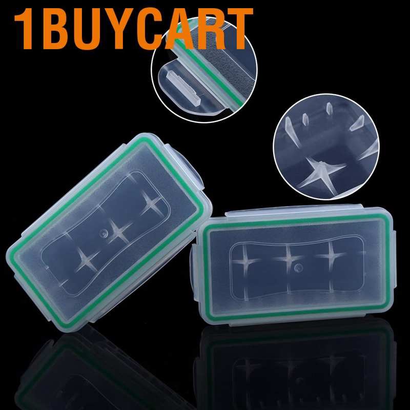 1buycart 2 件盒防水 18650 電池收納盒 - 國際
