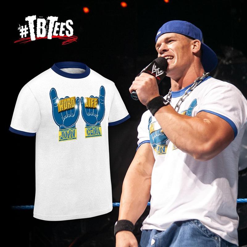 ☆阿Su倉庫☆WWE摔角 John Cena Word Life Ringer Retro T-Shirt 江西南復刻版