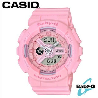 【CASIO】Baby-G 甜美粉紅雙顯電子女錶 BA-110-4A1 臺灣卡西歐公司貨 保固一年