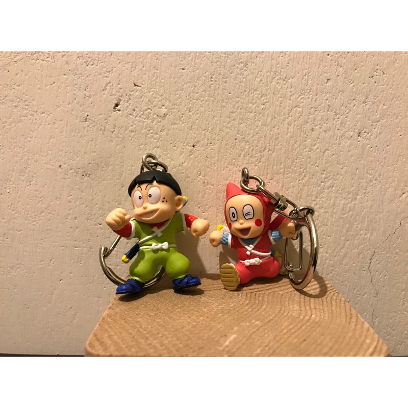 忍者哈特利系列扭蛋玩具鑰匙圈煙捲小新藏2個一組