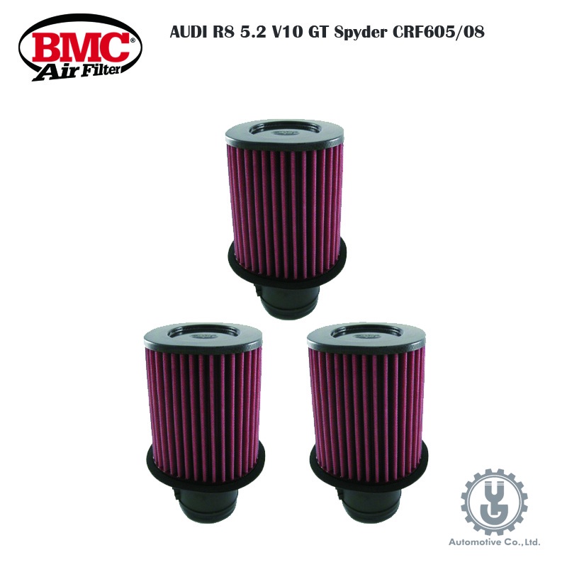 BMC AUDI R8 5.2 V10 GT Spyder CRF605/08 高流量空氣濾芯 濾網【YGAUTO】