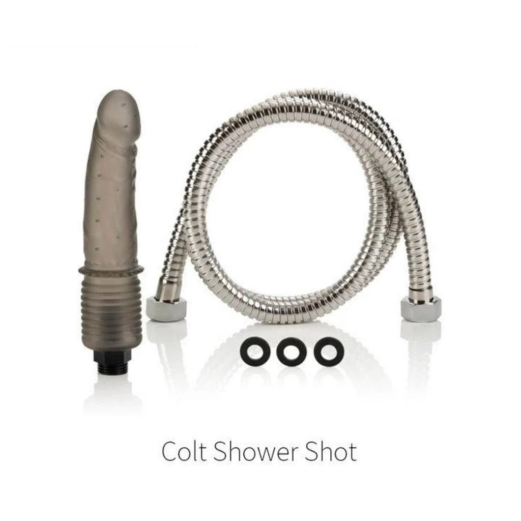 不鏽鋼陰莖肉棒陽具蓮蓬頭後庭肛門清潔組 COLT Shower Shot