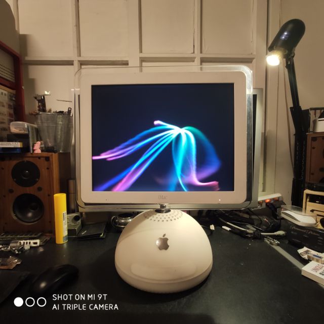 (已售 純分享）APPLE 經典收藏 iMac G4檯燈機 15吋 保存良好 功能正常