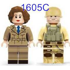 磚塊積木-1605C女特務和軍人相容LEGO非樂高