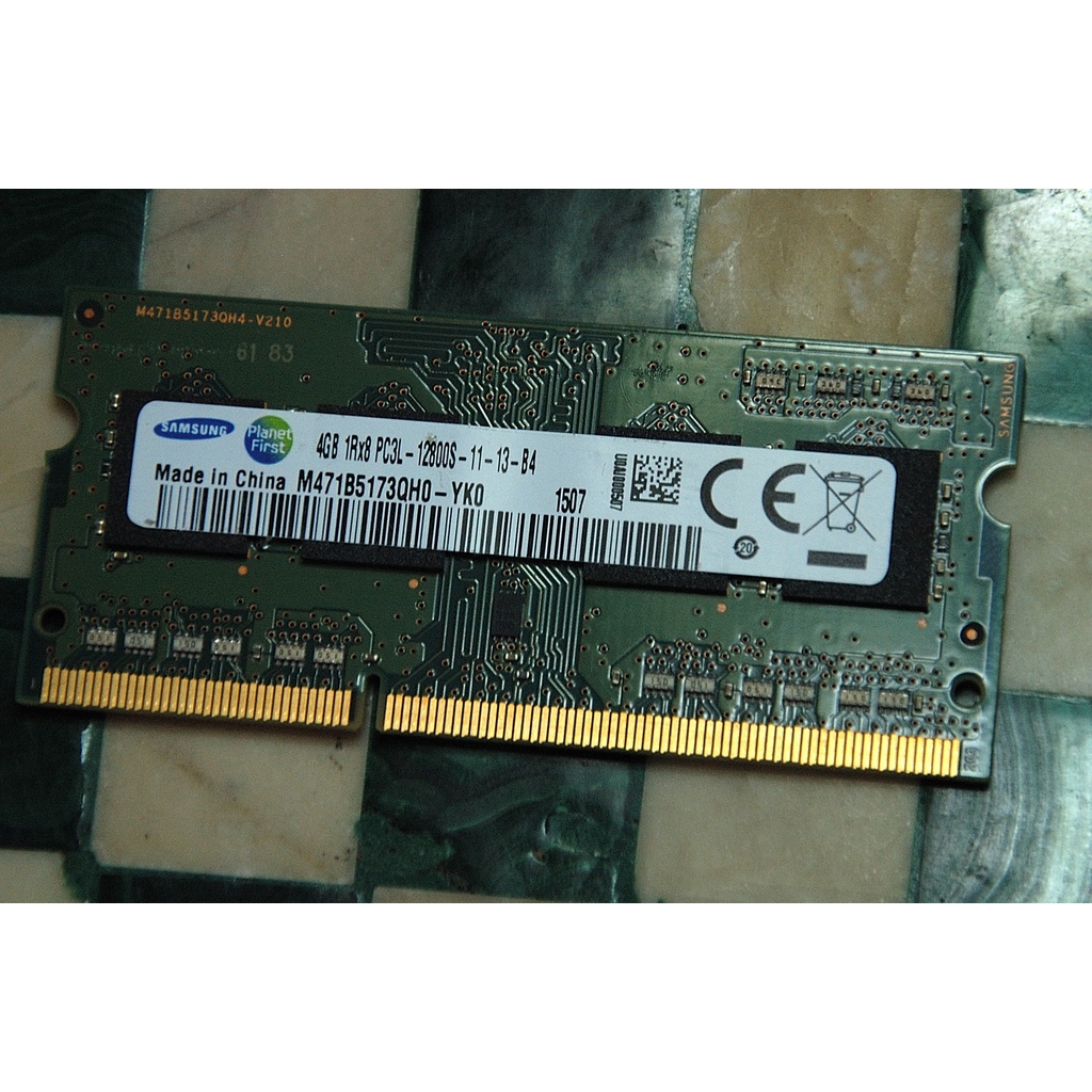 三星 4G DDR3 2RX8 PC3L 12800S 雙面顆粒 筆電專用記憶體