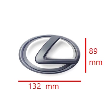 圓夢工廠 Lexus RX300 RX330 RX350 LS430 水箱罩 標誌 車標 132*89mm 消光黑