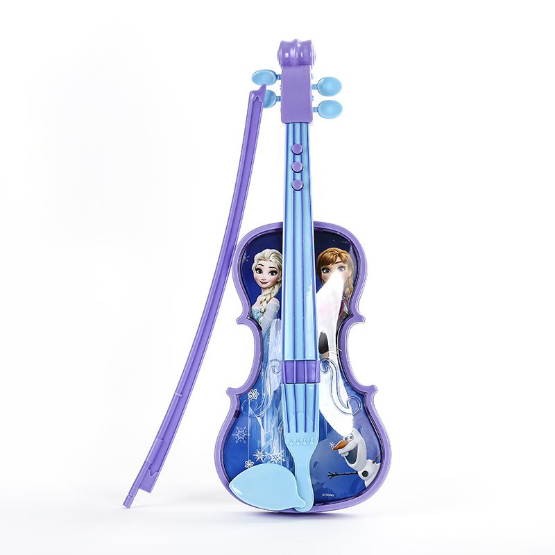 【兒童益智玩具】迪士尼兒童電子小提琴玩具吉他冰雪奇緣音樂仿真樂器聲光帶音樂