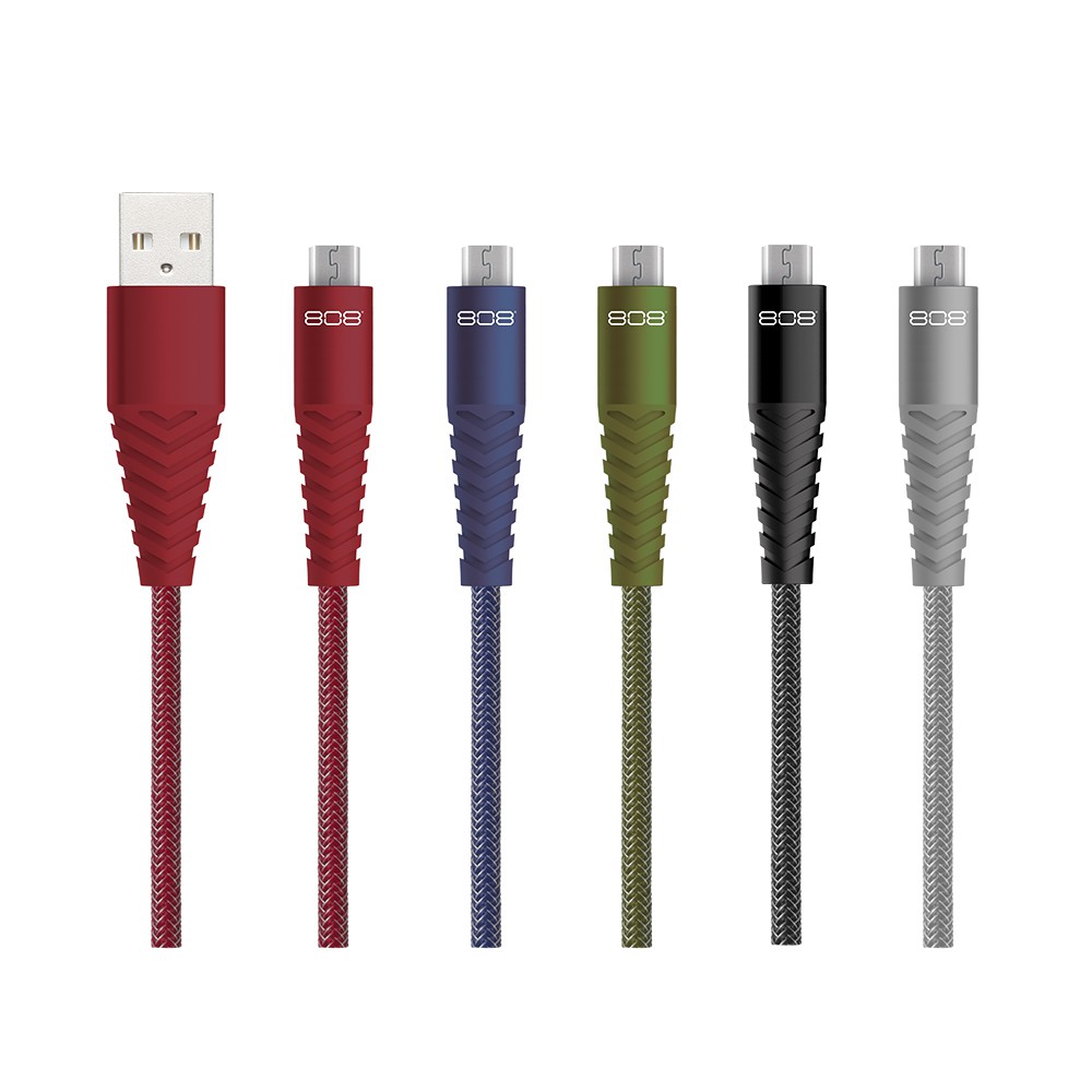 美國 808 Audio ARISTO系列 Micro USB快速充電線 傳輸線 1.2m (5款任選) 廠商直送