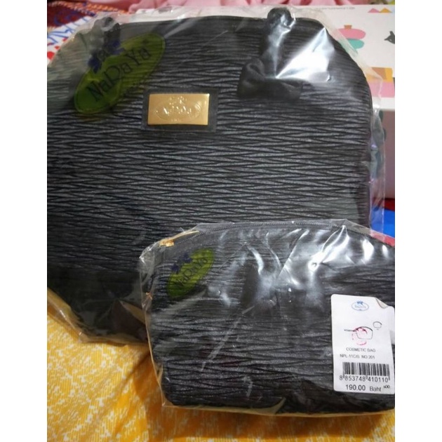 （出清價再買一送一）全新（泰國帶回）NaRaYa曼谷包（黑色高雅氣質款）手提包送化妝包