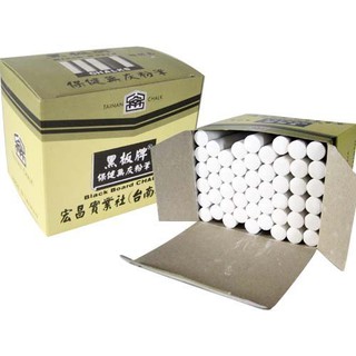 黑板牌 白色無灰粉筆(50支入) / 盒