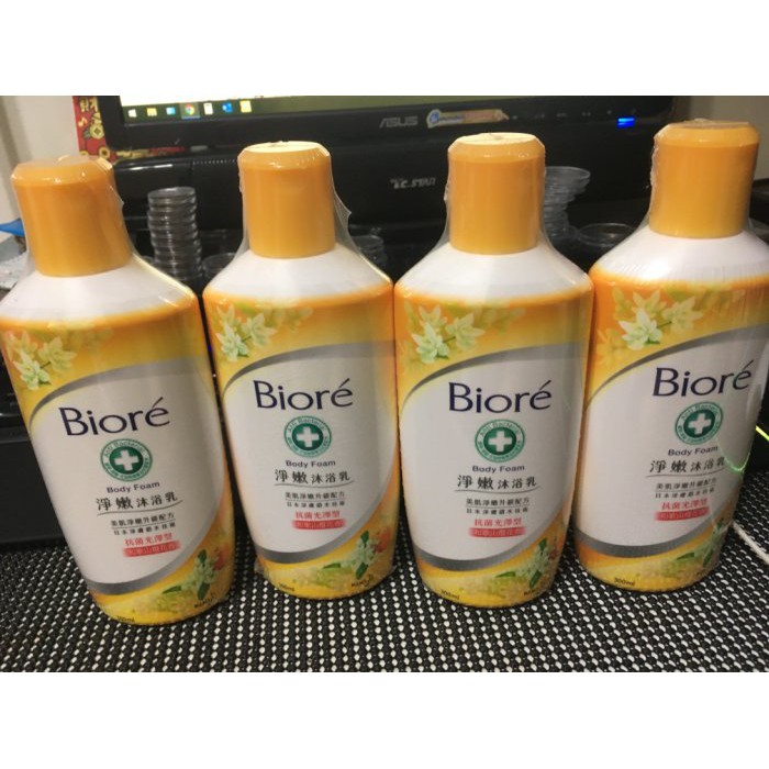 蜜妮 Biore 淨嫩沐浴乳 抗菌光澤型 和歌山橙花香 300ml