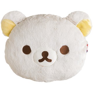 【懶熊部屋】Rilakkuma 日本正版 拉拉熊 懶懶熊 保暖系列 大頭 造型 絨毛 抱枕 趴枕 午安枕