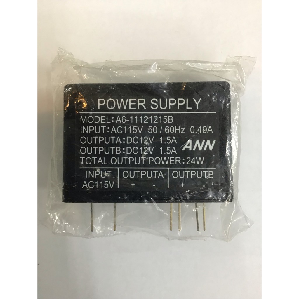 POWER SUPPLY　電源供應器　A6-11121215B 12V 1.5A 24W　中古新品