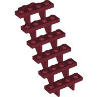 LEGO 4581277 30134 暗紅色 豬肝紅 7X4X6 樓梯 階梯 Staircase