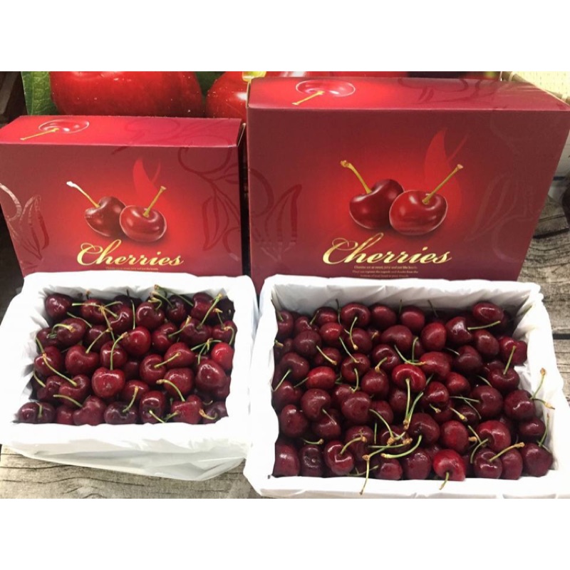（甜）紐西蘭智利櫻桃  櫻桃禮盒 （大顆）兩公斤 空運進口 保證甜