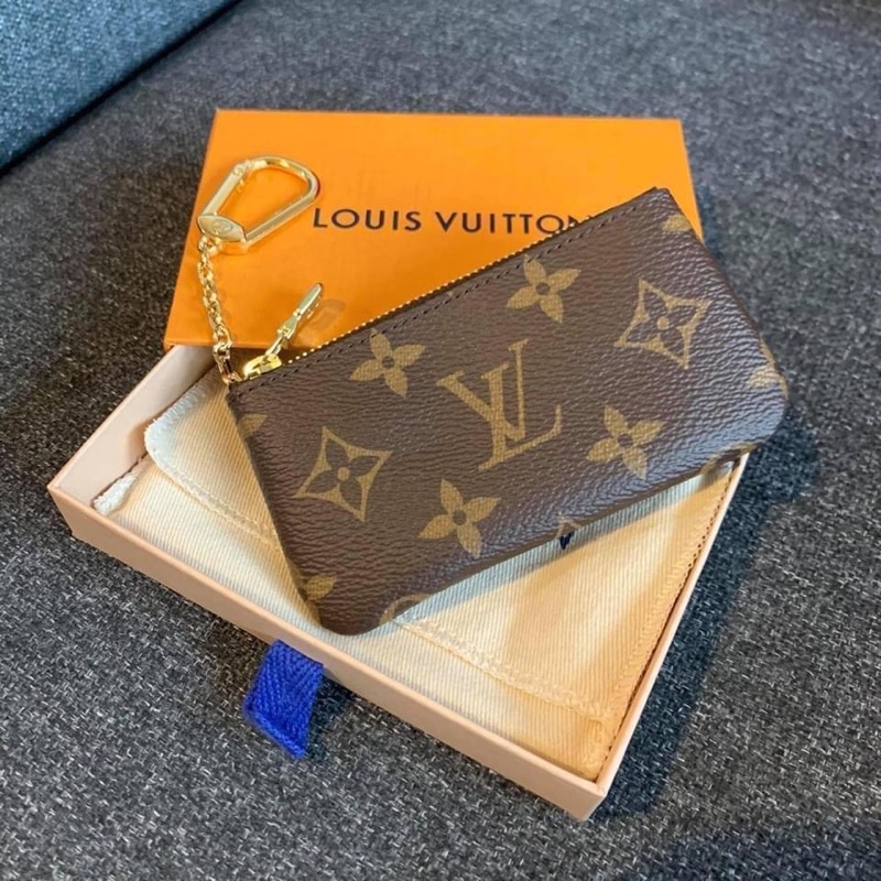 在台現貨💰12800 LOUIS VUITTON monogram老花鑰匙零錢包(M62650) LV一字零錢包