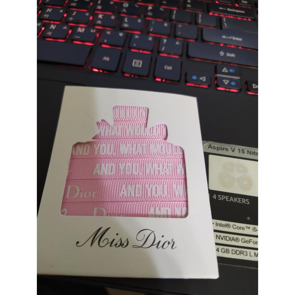 (全新) miss dior 迪奧-粉色香水緞帶