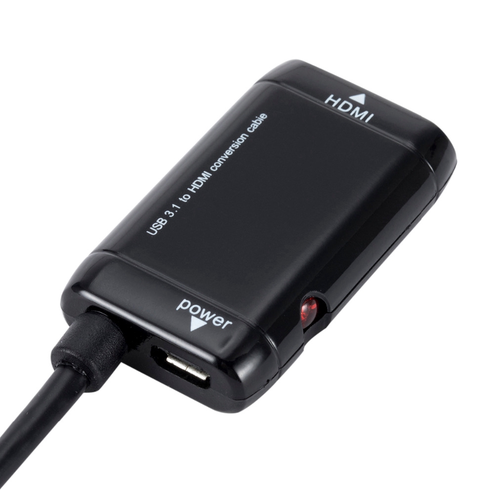 Usb-c C 型轉 HDMI 適配器 1080P USB 3.1 C 型電纜,用於 MHL 公對母 HDMI 轉換器,