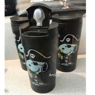 日本 USJ 大阪環球影城 2019萬聖節 Snoopy 史努比 史奴比 海盜船長 糊塗塔克 保溫杯 保溫瓶 杯