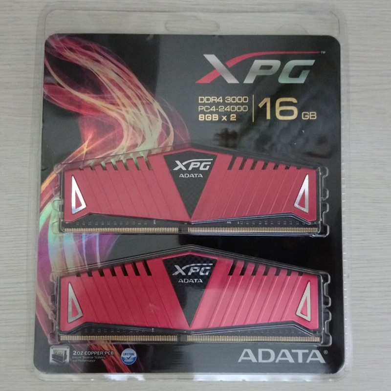 威剛 ADATA XPG Z1 DDR4 3000 16g(8g*2) B-Die 記憶體