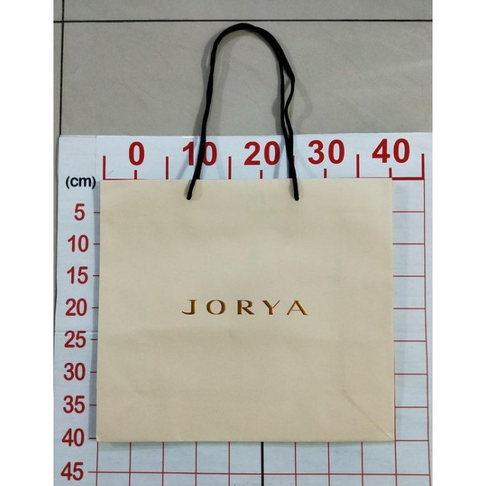 【二手衣櫃】JORYA 名牌購物袋紙袋 手提袋 燙金字 絕對真品 紙袋/提袋/送禮袋 專櫃正貨紙袋 1090109