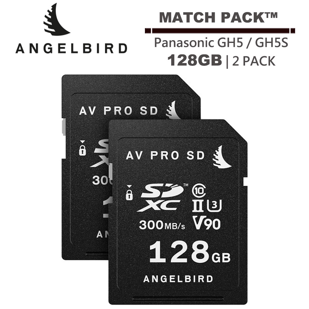 ANGELBIRD Match Pack For Panasonic GH5 / GH5S 128GB 記憶卡 /2入