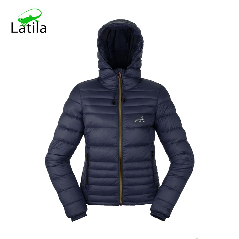 【Latila】女式薄款款帶帽羽絨服 90%極地水鳥羽絨 保暖 防潑水 防風 輕量 好攜帶