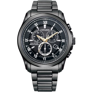 CITIZEN星辰BL5547-89H Eco-Drive萬年曆光動能紳士腕錶/黑麵43mm